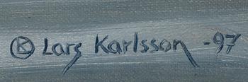LARS KARLSSON, olja på pannå, sign och dat 97.