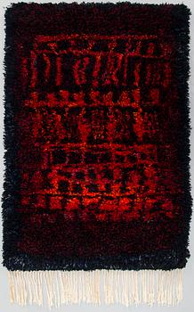 Leena-Kaisa Halme, , a Finnish long pile rug. Model for Neovius. Circa 110 x 80 cm.