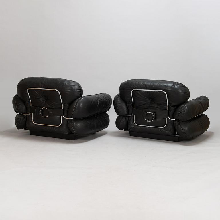 Kurt Hvitsjö, A pair of 1970's 'Hannibal' armchairs for Isku.