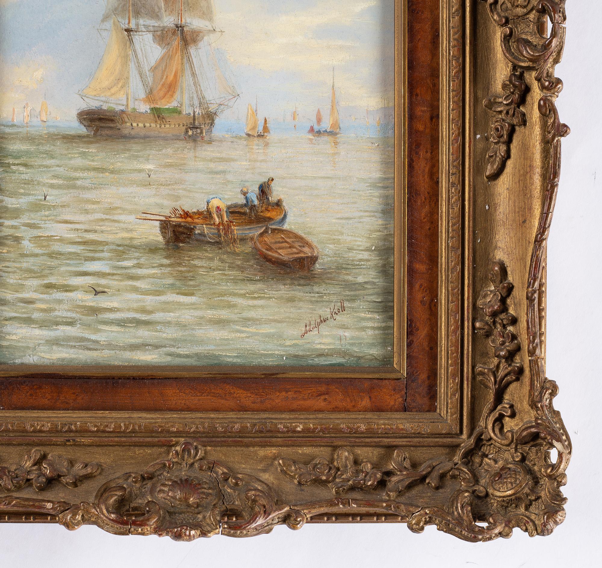 Adolphus Knell, a pair. Signed. Panels, 39 x 21 cm each.