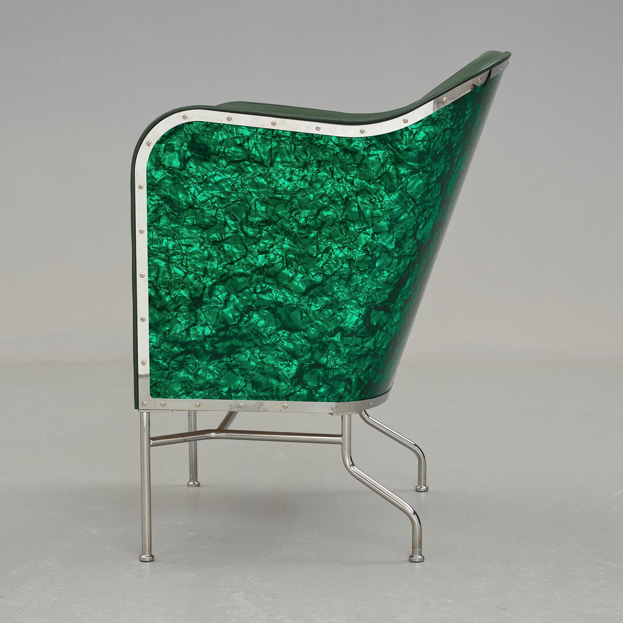 Mats Theselius, a "Star" easy chair for Källemo Sweden, 2009.