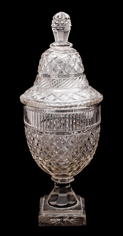 LOCKPOKAL, glas, Irland, 1800-tal.