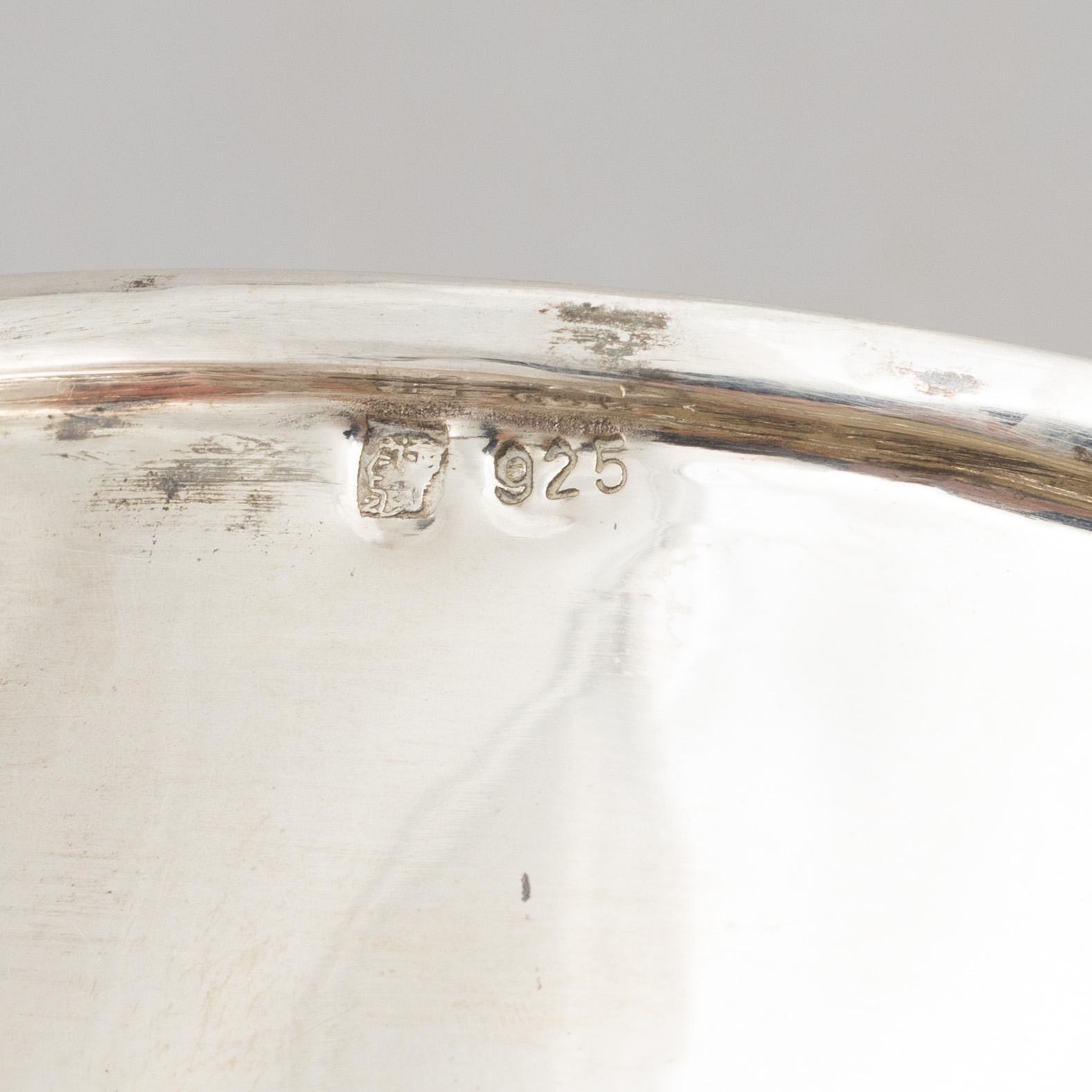 Coasters, ett par, sterlingsilver, 1900-tal.