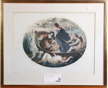 PARTI GRAFIK, 5 st, bla England och Frankrike.