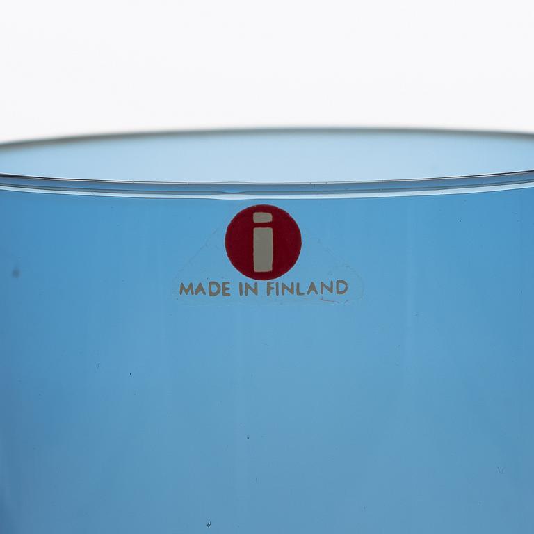 Tapio Wirkkala, a set of 16 juice glasses, model 2204, Iittala, Finland. In production 1956-1969.