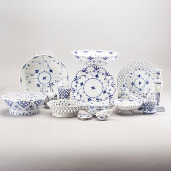 A Royal Copenhagen 'Musselmalet' service parts, Denmark.