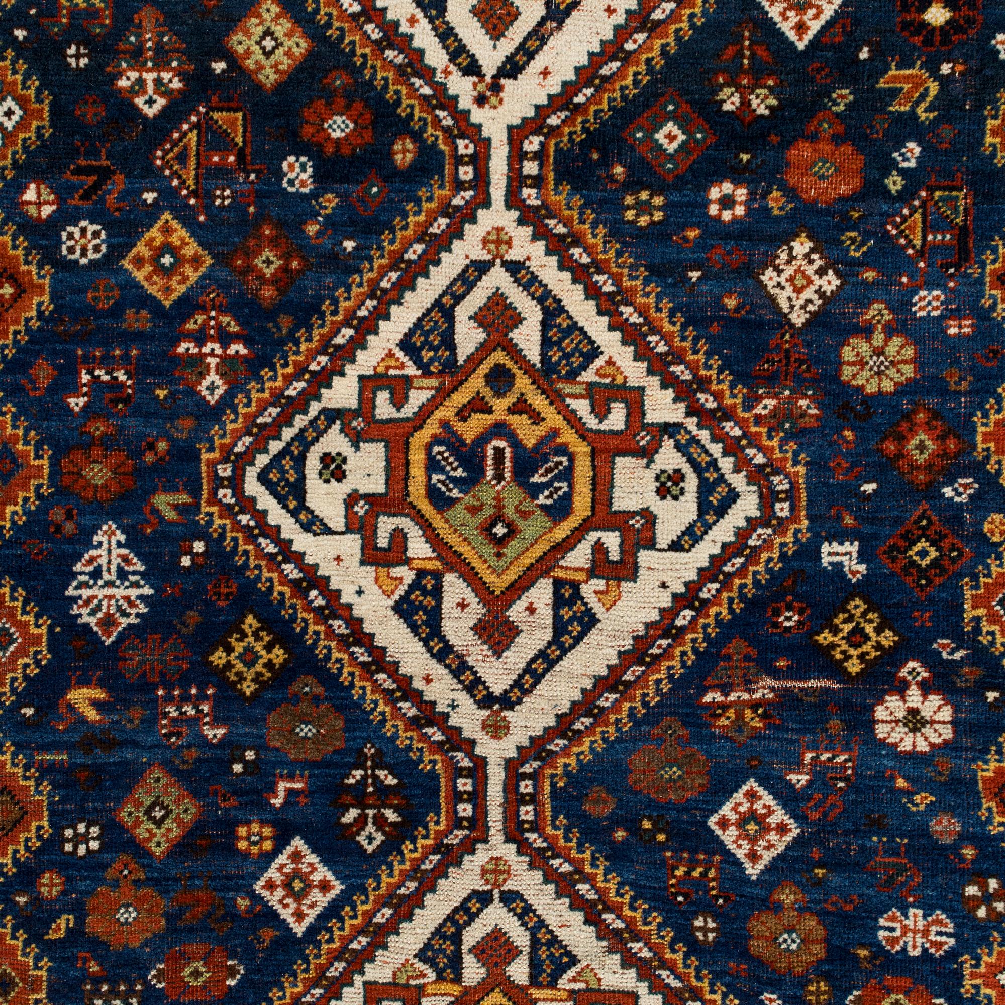 Matta, antik Qashqai, Södra Persien,, ca 201 x 130 cm.