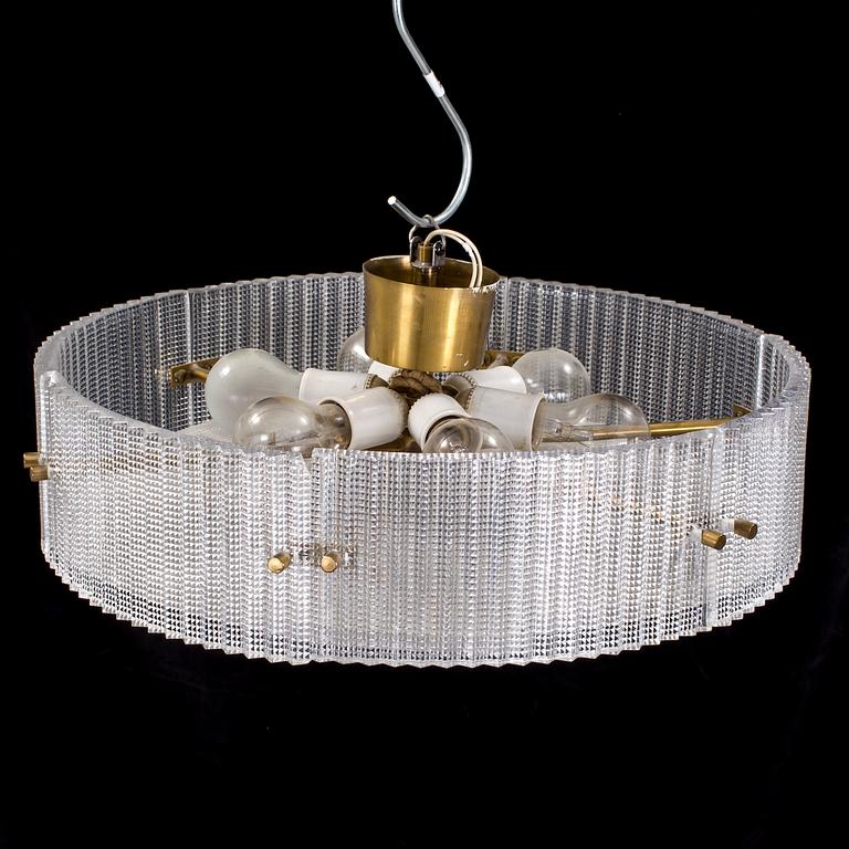 TAKLAMPA, Carl Fagerlund, Orrefors, 1960-tal.