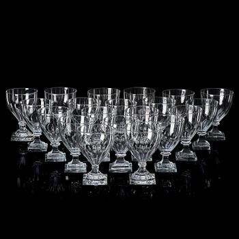 A set of 20 wine glasses, early 20th century.