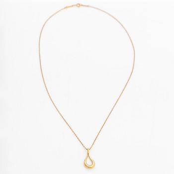 Tiffany & Co, Elsa Peretti, an 18K gold 'Open Teardrop' necklace.