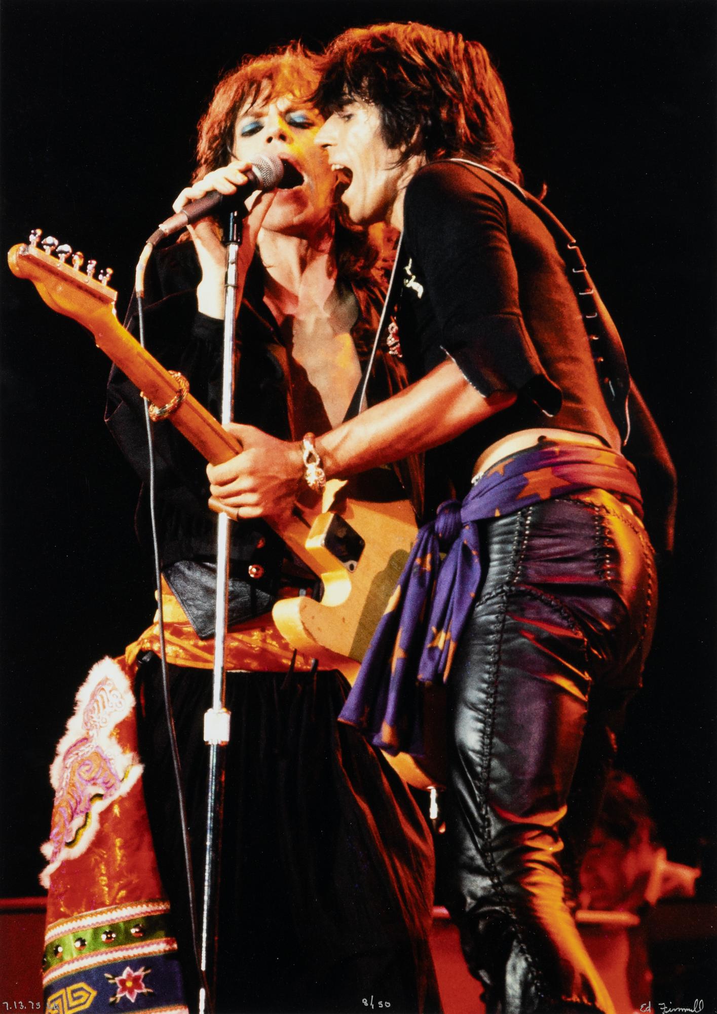 Edward Finnell, Mick Jagger & Keith Richards, 1975.