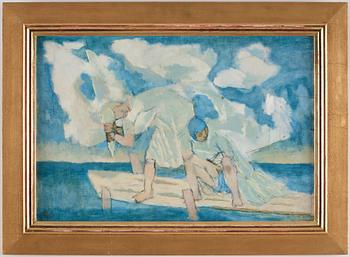 Ragnar Sandberg, Bathers on the pier.