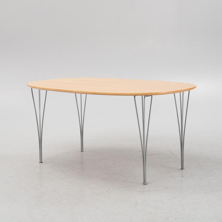 Bruno Mathsson, a 'Superellips' table, Fritz Hansen, Denmark, dated 1985.