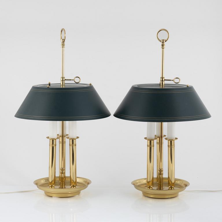 A pair of table lamps, Örsjö ÖIA Belysning, late 20th Century.