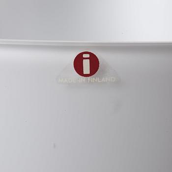 Alvar Aalto, a white mould blown glass vase, Iittala, Finland, model 3031.