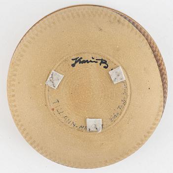 Karin Björquist, a unique stoneware bowl, Gustavsberg, Sweden.