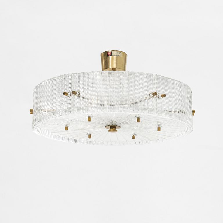 Carl Fagerlund, ceiling lamp, Orrefors, second half of the 20th century.