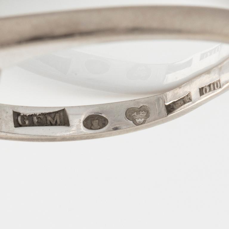 Ring, vitguld med briljantslipad diamant, Fahlström.