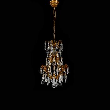 KRISTALLKRONA, barockstil, 2000-tal. Höjd ca 55 cm.