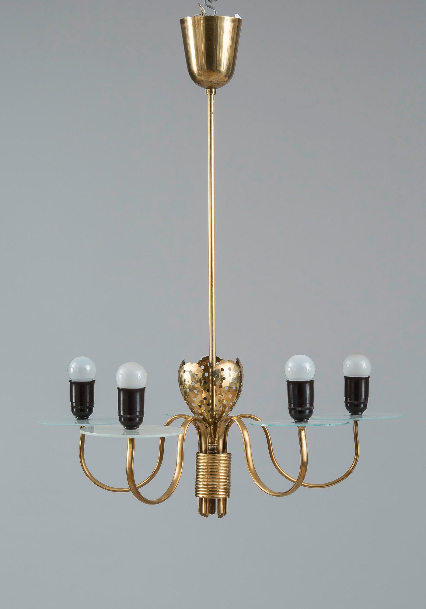 TAKLAMPA. Design Paavo Tynell. Taito Oy. Höjd 78 cm.
