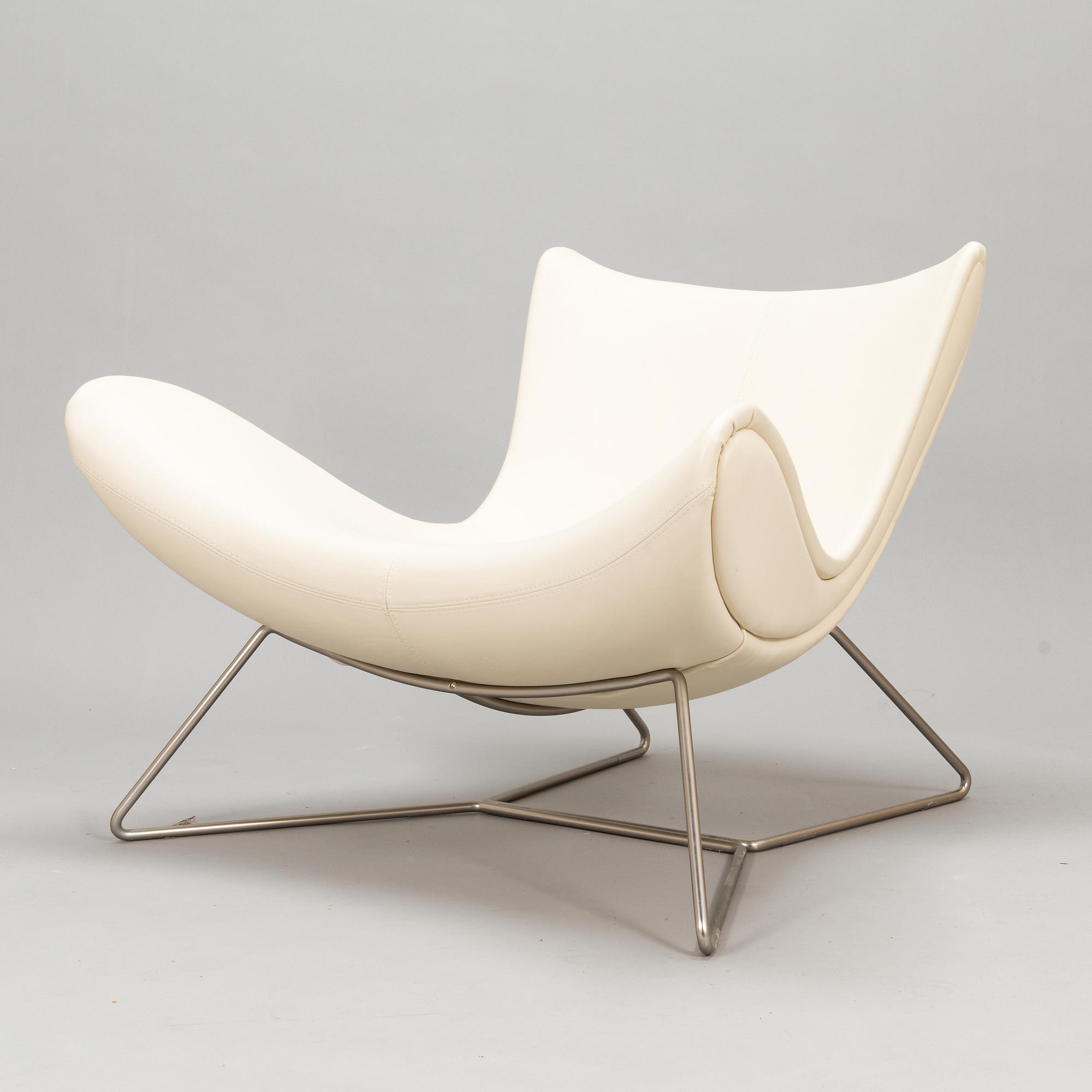 Henrik Pedersen, a leather covered 'Imola' lounge chair for BoConcept.