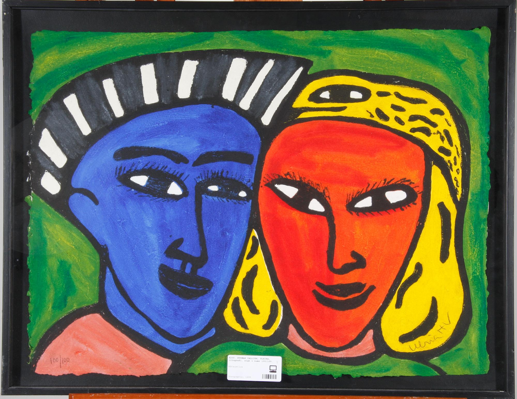 HYDMAN VALLIEN, ULRIKA, litografi, sign o numr 100/100.