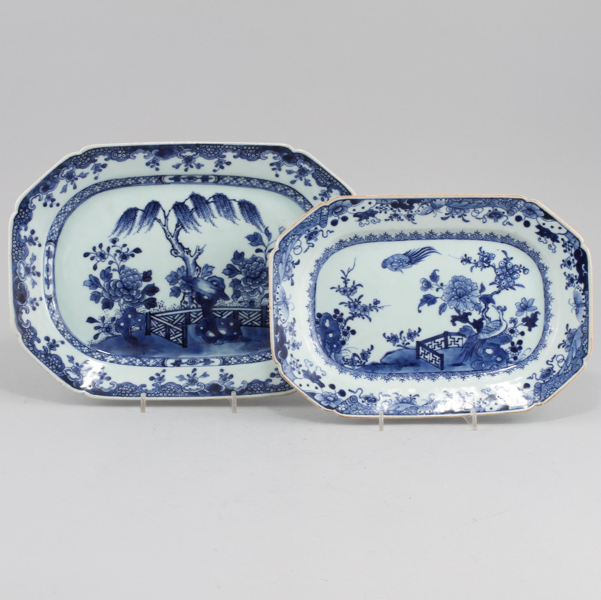 FAT, 2 st, porslin, Kina, 1700-tal.
