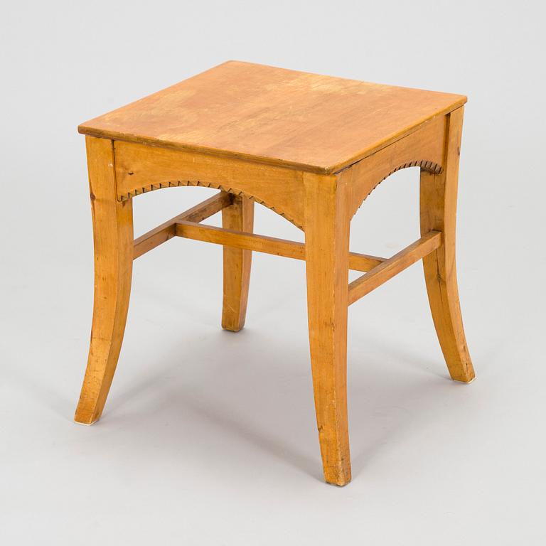 Yrjö Blomstedt, kirjoituspöytä ja jakkara, 1898.