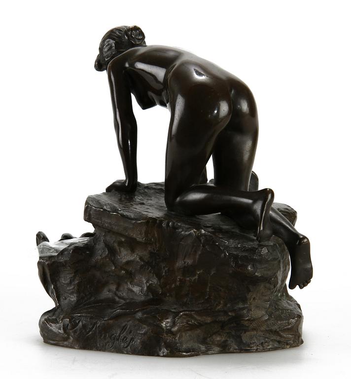OKÄND KONSTNÄR, skulptur, brons, sign J. Anglés, 1800/1900-tal.