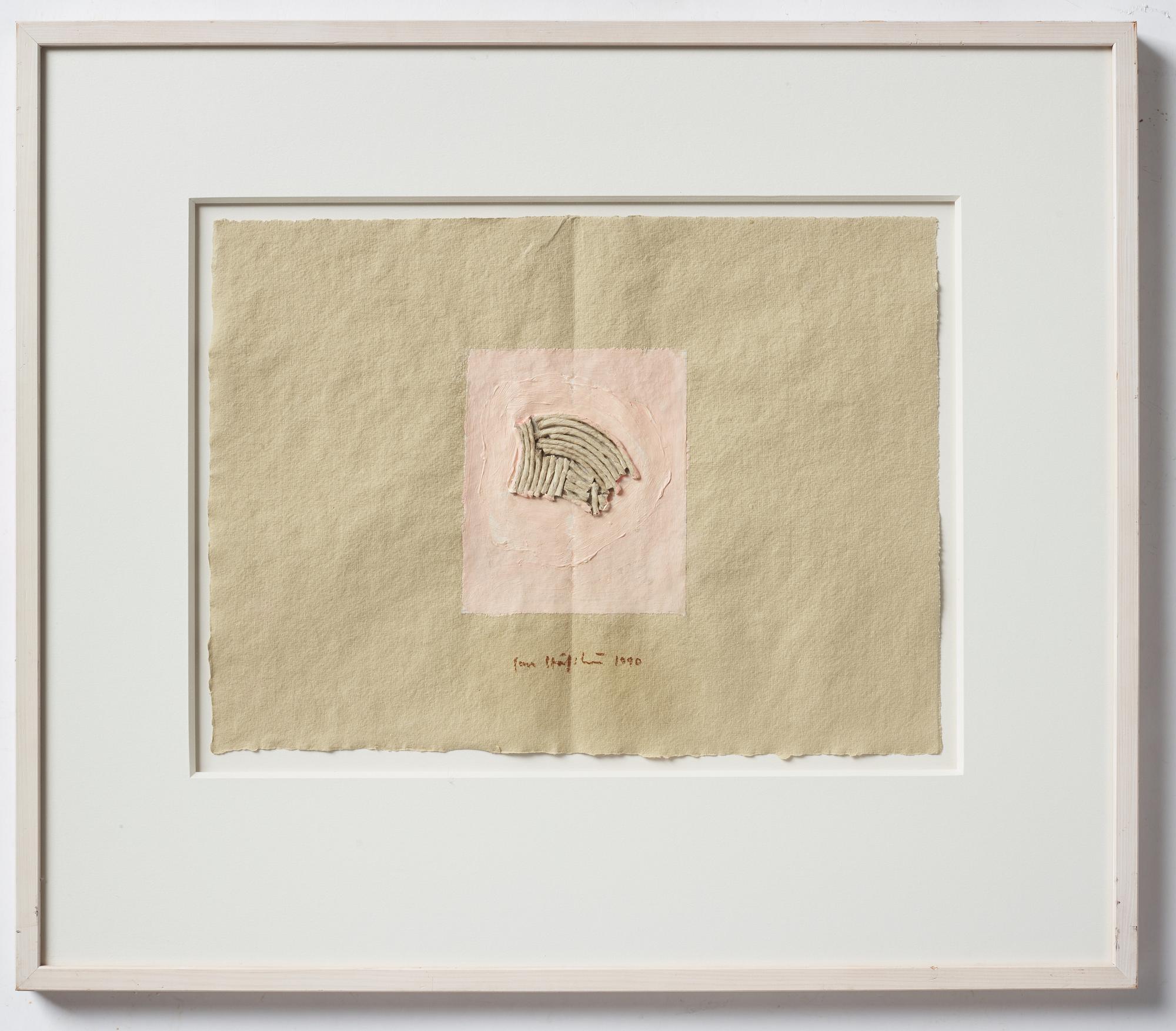 Jan Håfström, mixed media, signed and dated 1990.