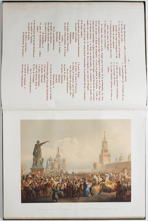 The Magnificent  Coronation Album of Emperor Alexander II and Empress Maria Aleksandrovna 1856.