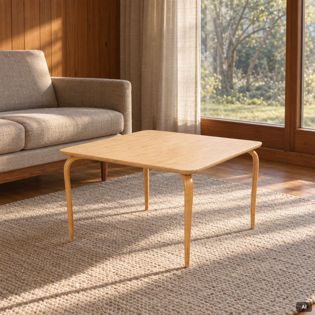 Bruno Mathsson, Coffee table, Firma Karl Mathsson, Värnamo, 1968.