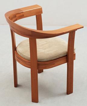 A HI-gruppen mahogany armchair, Stockholm 1974.