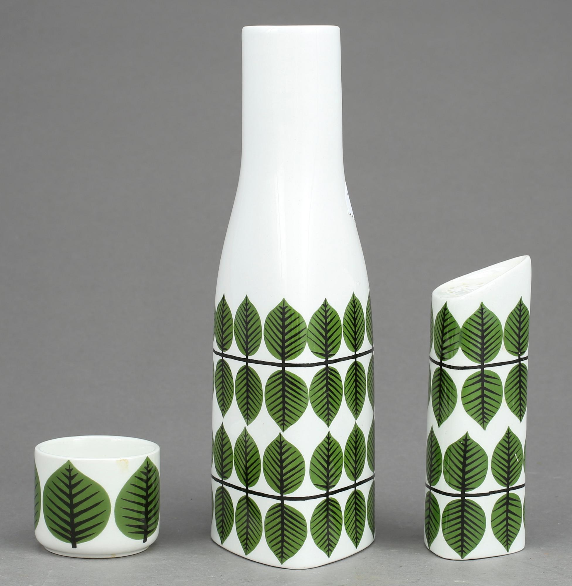 SERVISDELAR, 19st, porslin, "Berså", Stig Lindberg, Gustavsberg.