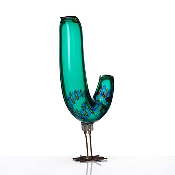 Alessandro Pianon, a 'Pulcino' glass sculpture of a bird, Vistosi, Italy 1960s.