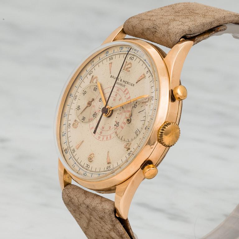 BAUME & MERCIER, Genève, kronograf, armbandsur, 37,5 mm,