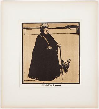 William Nicholson, portfolio with 12 woodcuts. Dated 1899.