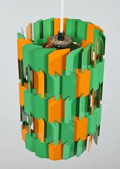 TAKLAMPA, "Facet Pop Lamp", Louis Weisdorf, Lyfa, Danmark, formgiven 1963.