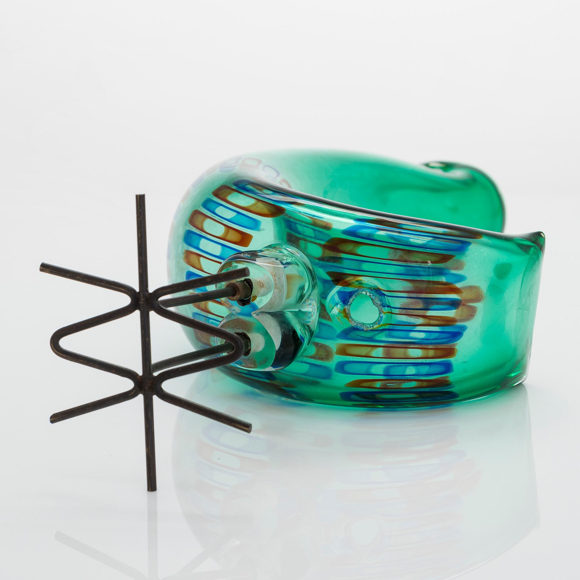 Alessandro Pianon, "Pulcino", skulptur, glas, Vistosi, Murano, Italien, 1960-tal.