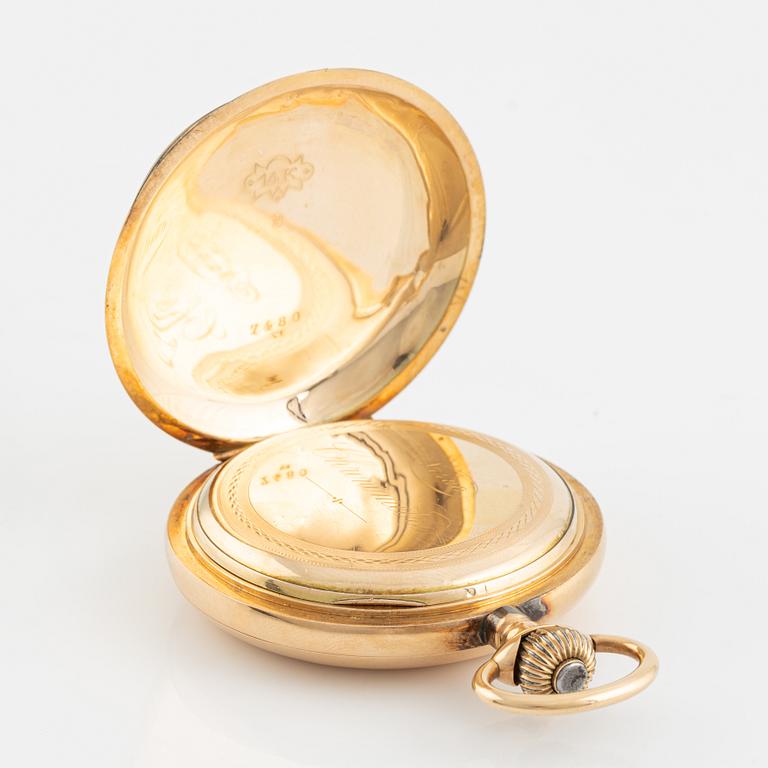 Fickur, Chronométre, 14K guld, 55,5 mm.