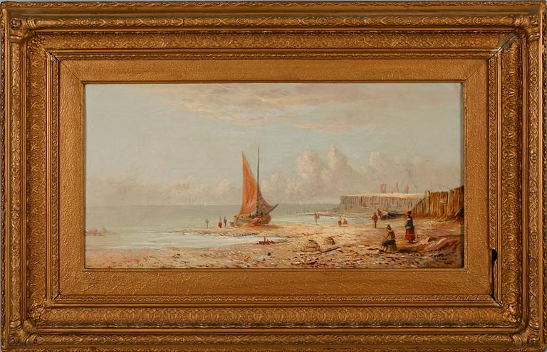 OKÄND KONSTNÄR, olja på duk, osign, England, 1800-tal.