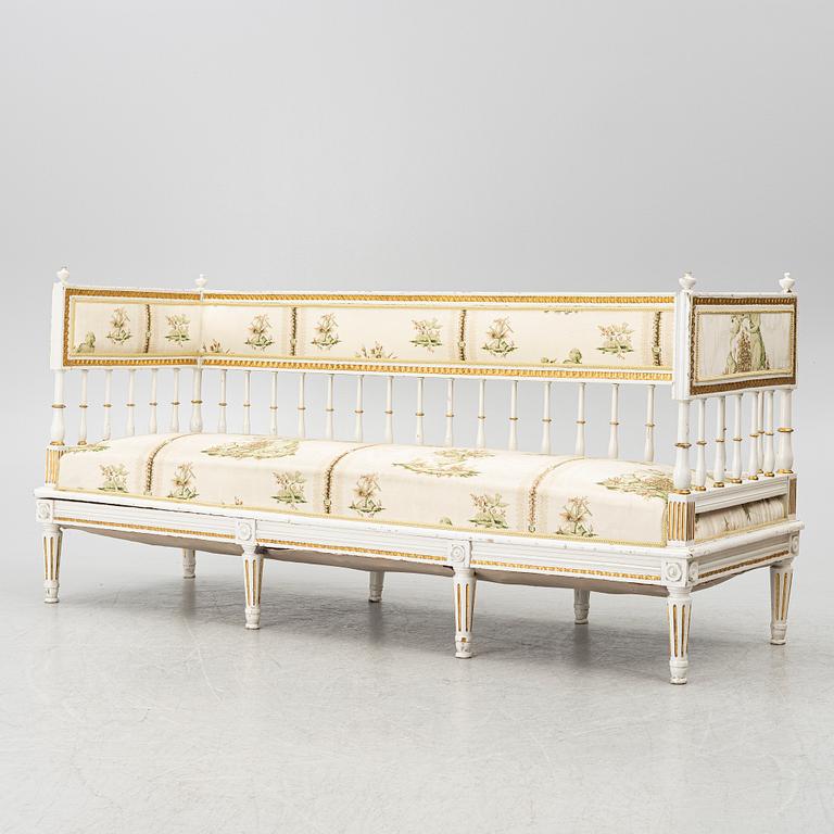 Sofa, Gustavian, late 18th century.