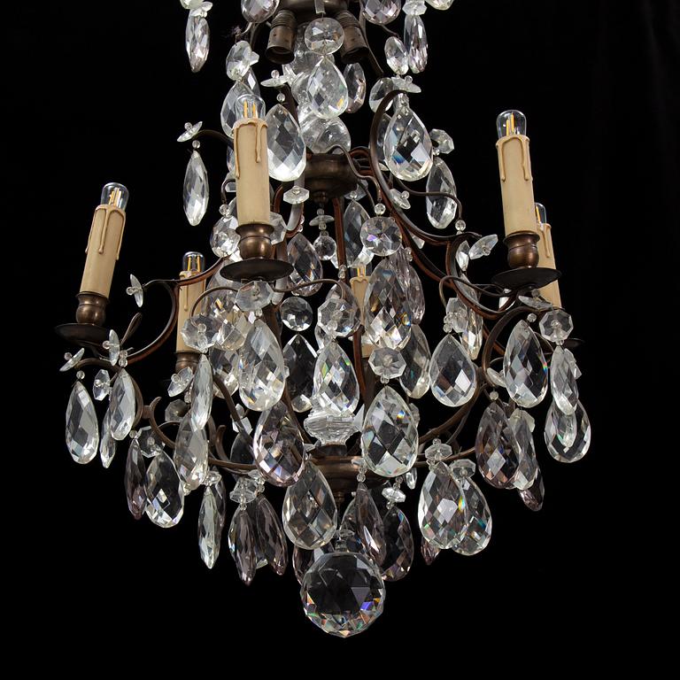 An early 20th Century rococo style chandelier.