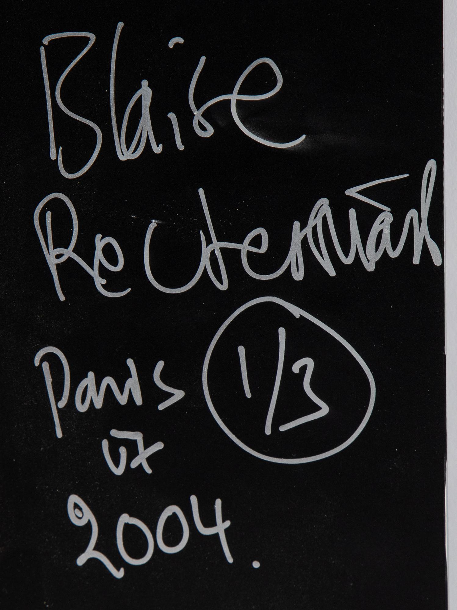 Blaise Reutersward, c-print, signed and numbered 1/3 on verso.