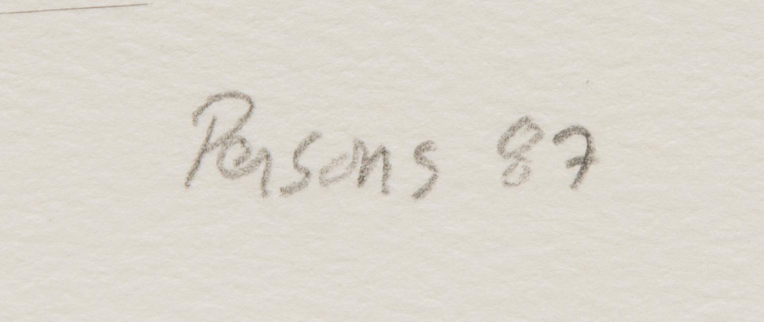 TIMOTHY PERSONS, serigrafia, signeerattu, päivätty 87 ja numeroitu 15/25.