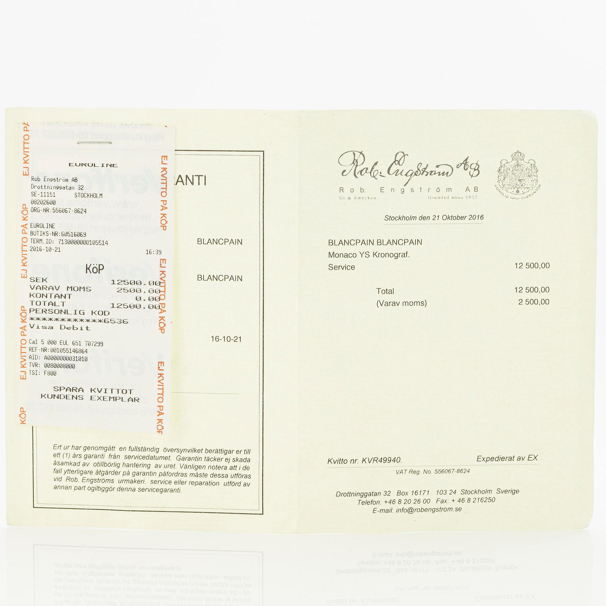 Blancpain, Léman, "Monaco Y.S", Flyback, "Limited Edition", ca 2004.