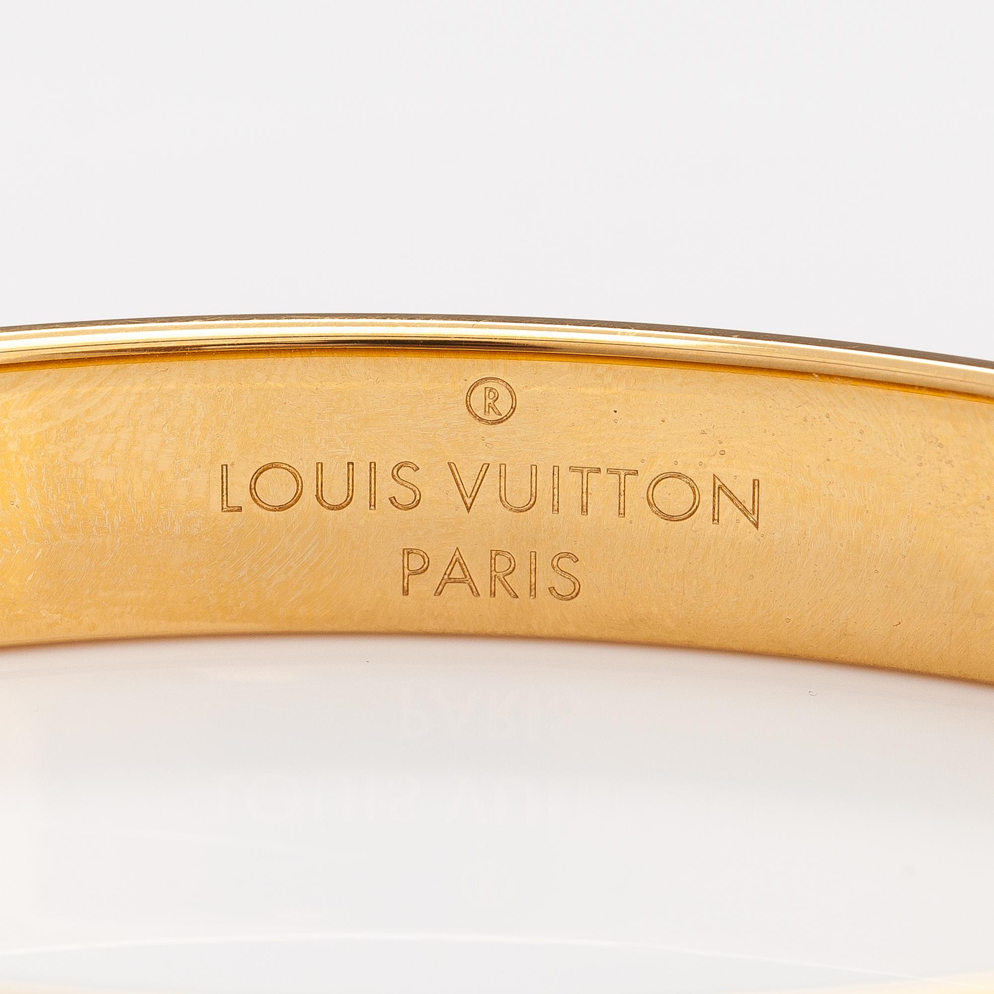 Louis Vuitton, "Nanogram strass" rannekoru. Merkitty Louis Vuitton Paris, Italy.