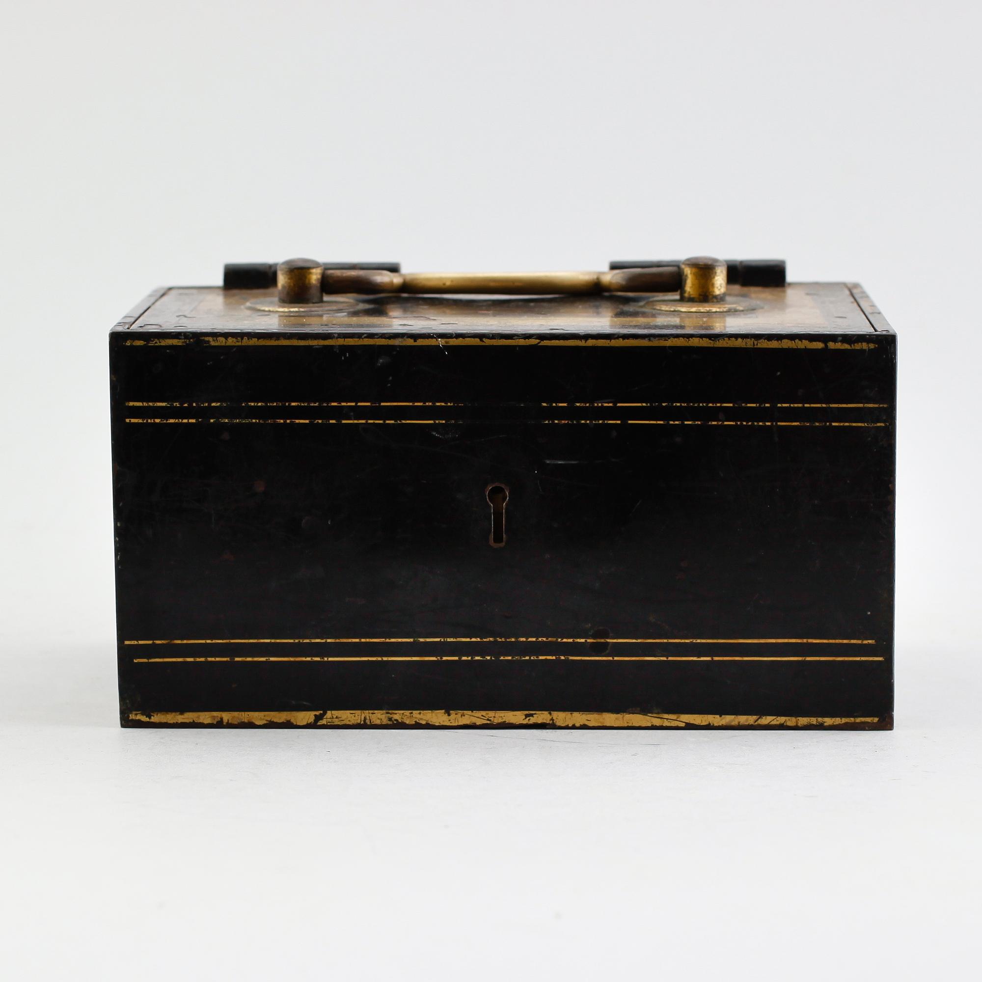 KASSASKRIN, järn, J Tanns, 11 Newgate Street, London, 1800-talets första hälft.