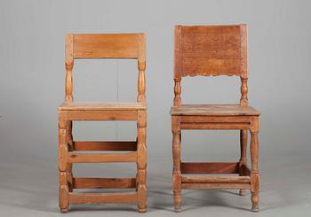 STOLAR, 2 st, allmoge, 1800-tal.