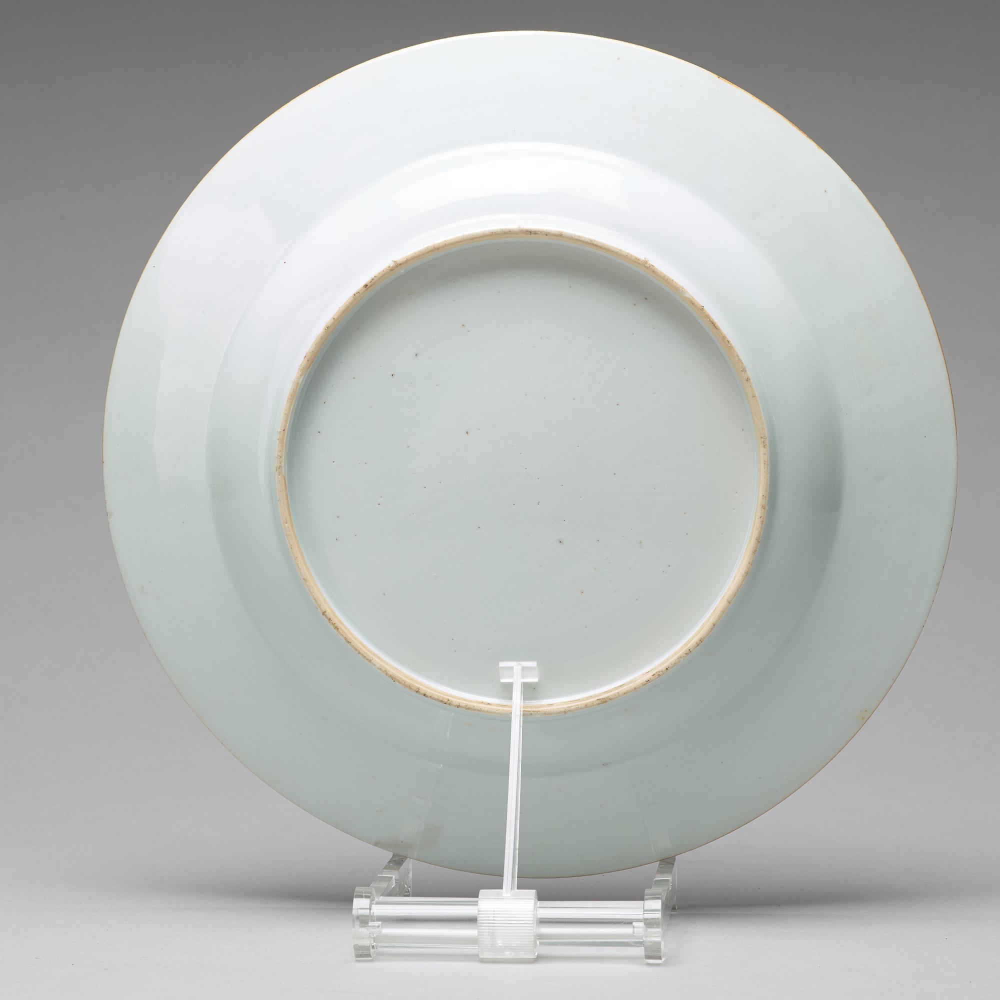 FAT, kompaniporslin. Qingdynastin, Qianlong (1736-95).